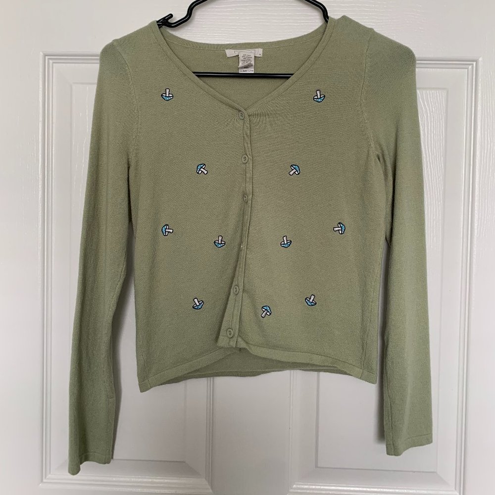 Full Tilt Sage Green Mushroom Cardigan